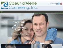 Tablet Screenshot of coeurdalenecounseling.com